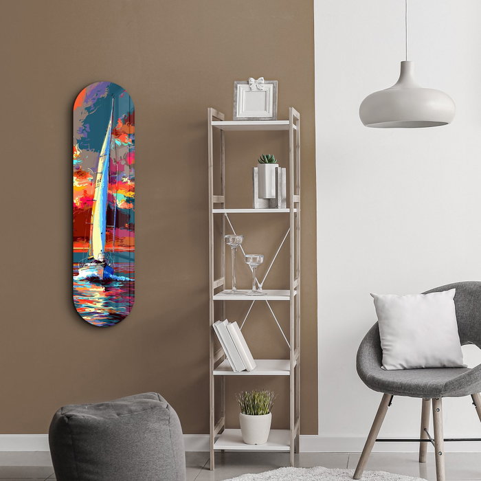 Wallity Sailing Boat Painting 1 - Pintura Decorativa de Vidrio Templado Wallity Sailing Boat Painting 1 - Pintura Decorativa de Vidrio Templado